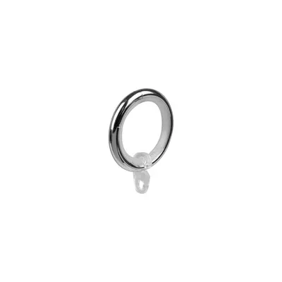 ANELLO PER SCORRITENDA col. cromo - Ø 12 mm  cf. 6 pz