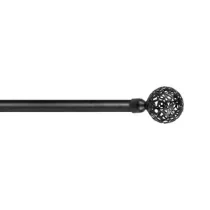SCORRITENDA 'KIT FERRO' mod. 'Boccia fiore' col. nero Ø 20/19 mm.