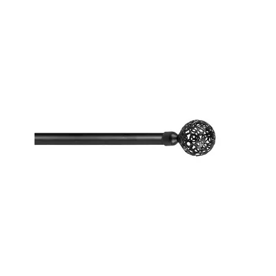 SCORRITENDA 'KIT FERRO' mod. 'Boccia fiore' col. nero Ø 20/19 mm.