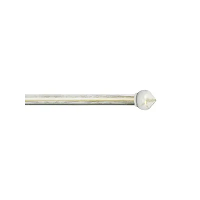 SCORRITENDA 'KIT FERRO' mod. 'Bulbo' col. avorio oro Ø 20/19 mm.