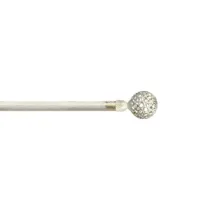 SCORRITENDA 'KIT FERRO' mod. 'Boccia fiore' col. avorio oro Ø 20/19 mm.