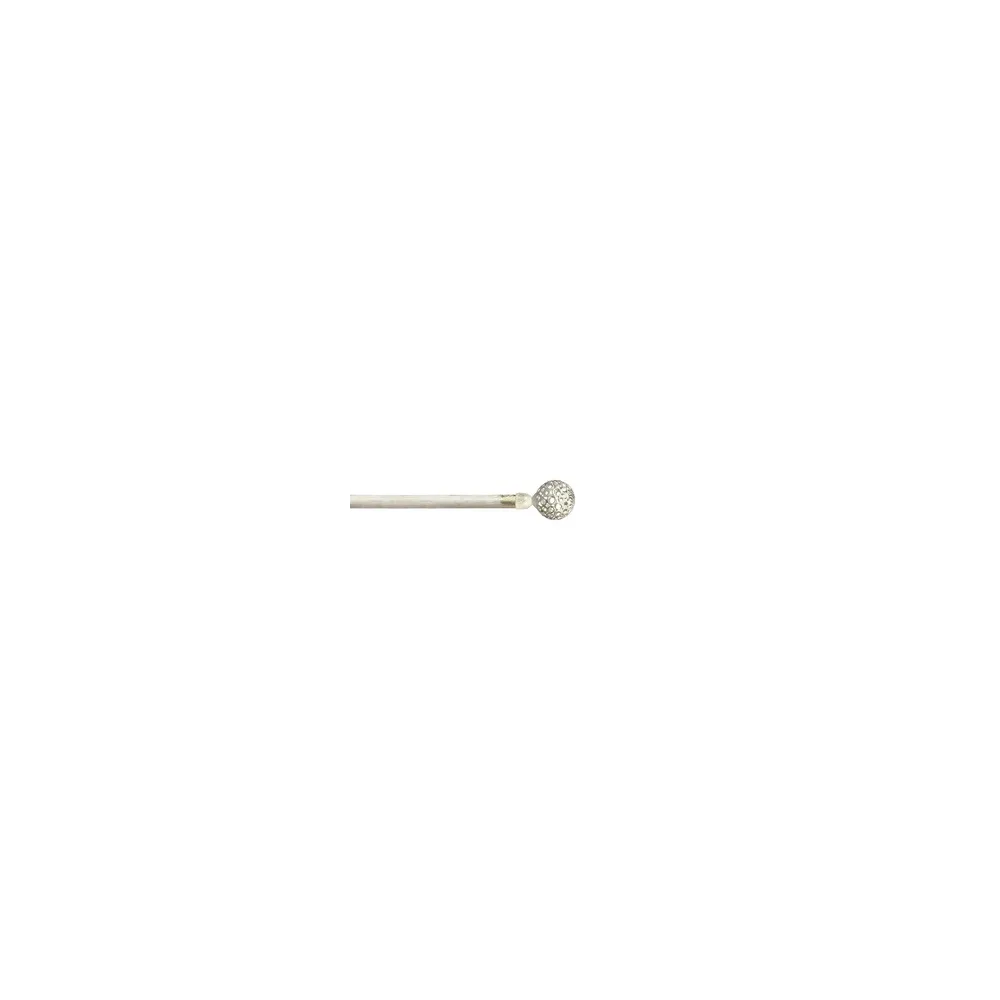 SCORRITENDA 'KIT FERRO' mod. 'Boccia fiore' col. avorio oro Ø 20/19 mm.