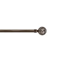 SCORRITENDA 'KIT FERRO' mod. 'Boccia fiore' col. bronzo Ø 20/19 mm.