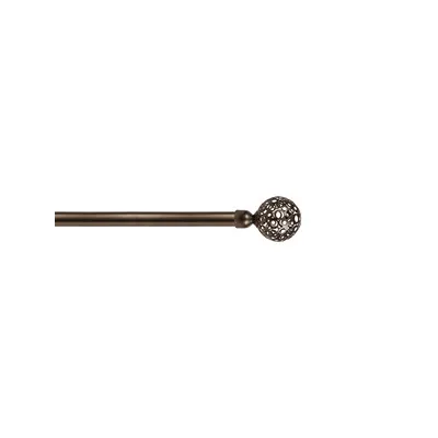 SCORRITENDA 'KIT FERRO' mod. 'Boccia fiore' col. bronzo Ø 20/19 mm.