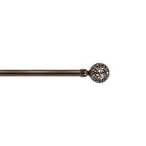 SCORRITENDA 'KIT FERRO' mod. 'Boccia fiore' col. bronzo Ø 20/19 mm.