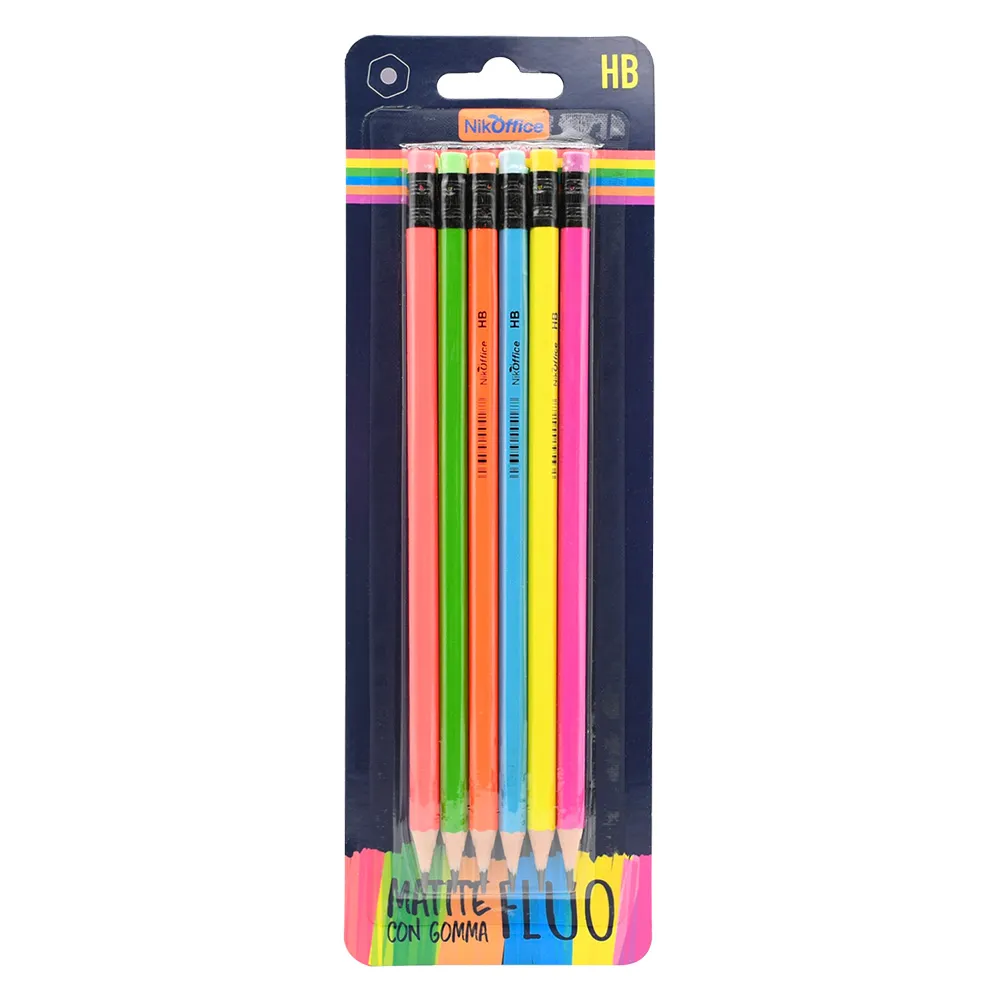 MATITA CON GOMMA 6 pezzi (24 BL)