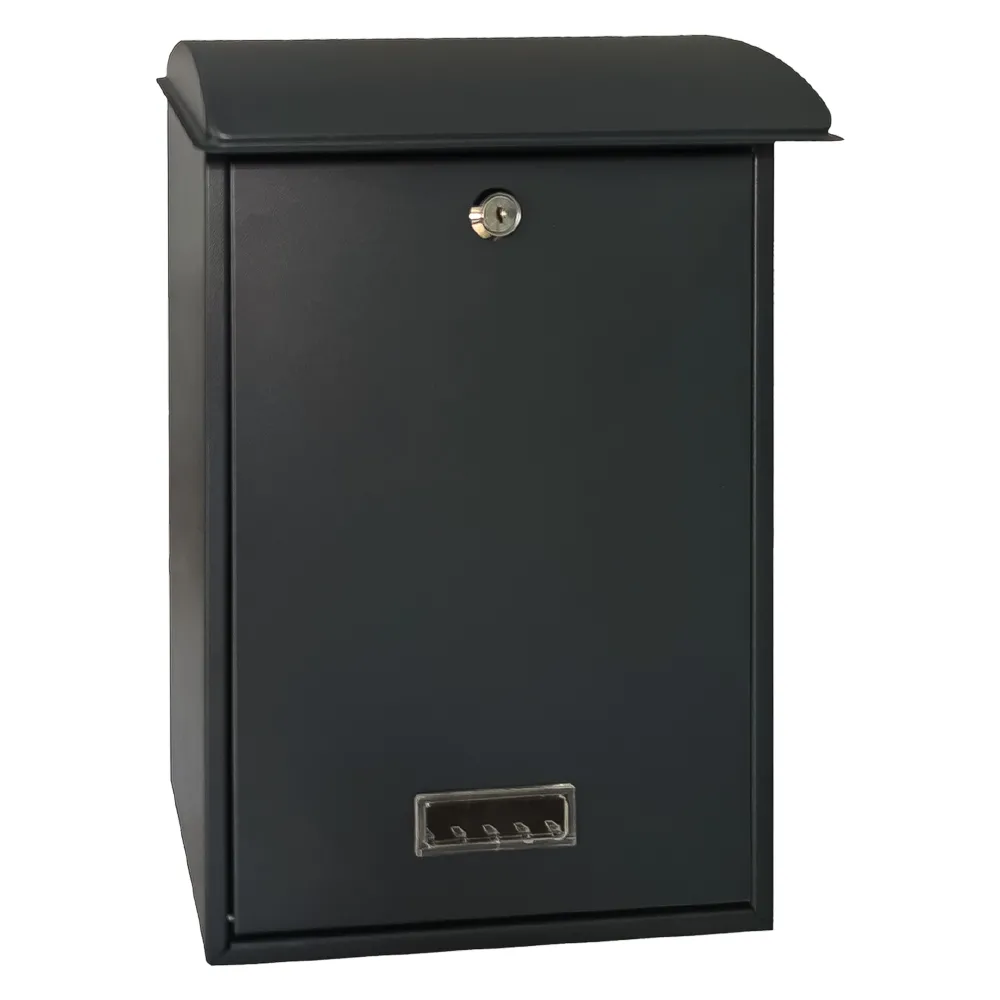 CASSETTA POSTALE 'LILLA' cm 27 x 12 x h 40,5 - grigio acciaio