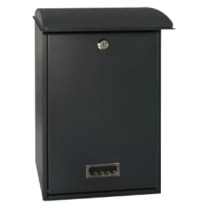 CASSETTA POSTALE 'LILLA' cm 27 x 12 x h 40,5 - grigio acciaio