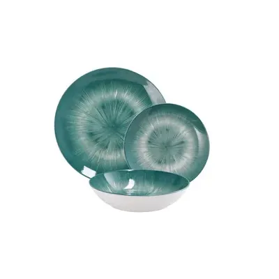 SERVIZIO PIATTI CERAM 18PZ VERDE (2,0 CF)