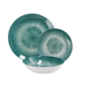 SERVIZIO PIATTI CERAM 18PZ VERDE (2,0 CF)