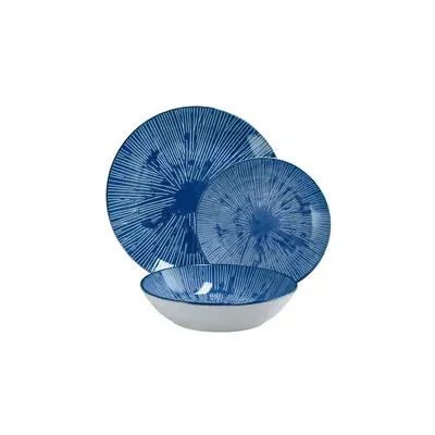 SERVIZIO PIATTI CERAM 18PZ BLU (2,0 CF)