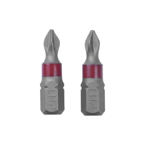 Inserti PH2 25 mm 1/4”, 2 pezzi blister