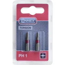 Inserti PH2 25 mm 1/4”, 2 pezzi blister