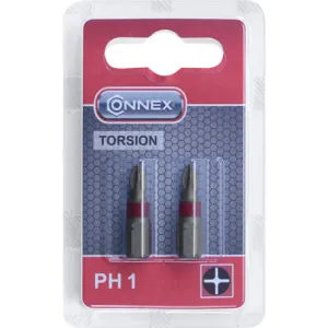 Inserti PH2 25 mm 1/4”, 2 pezzi blister