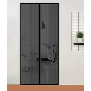 ZANZARIERA MAGNETICA P/PORTA 140X240CM NERO