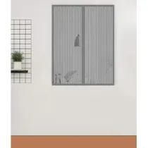ZANZARIERA MAGNETICA P/FINESTRA 120X160CM GRIGIO