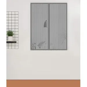 ZANZARIERA MAGNETICA P/FINESTRA 120X160CM GRIGIO
