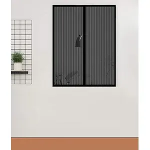 ZANZARIERA MAGNETICA P/FINESTRA 120X160CM NERO