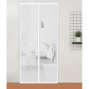 ZANZARIERA MAGNETICA P/PORTA 140X240CM BIANCO