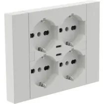 MULTIPRESA INCASSO QUADRA 4 P BIP.SCH + 2 USBC BCA