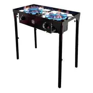 FORNELLO A GAS 2 BRUCIAT POWER TOP 2 80X40XH78CM