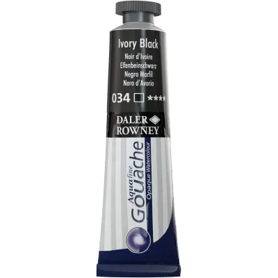 DAL AQUAFINE GOUACHE 15ML NERO AVORIO