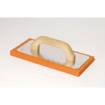 FRATTONE SPUGNA ARANCIO C/MANICO LEGNO 100X240 MM