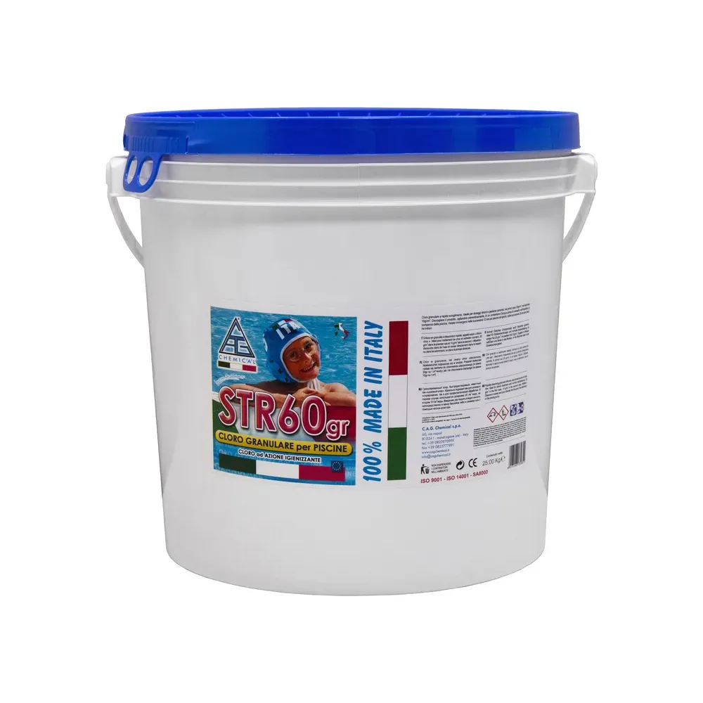 CLORO PER PISCINA IN POLVERE STR60GR   25 KG
