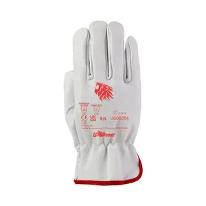 U-POWER GUANTI CORE FIORE BOVINO BIANCO  TG.  9 (12,0 PA)