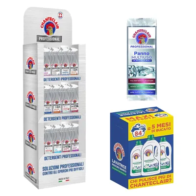 ESPOSITORE DETERGENTI 'CHANTECLAIR PROFESSIONAL' 48 pz da 700 ml cad. - con omaggi