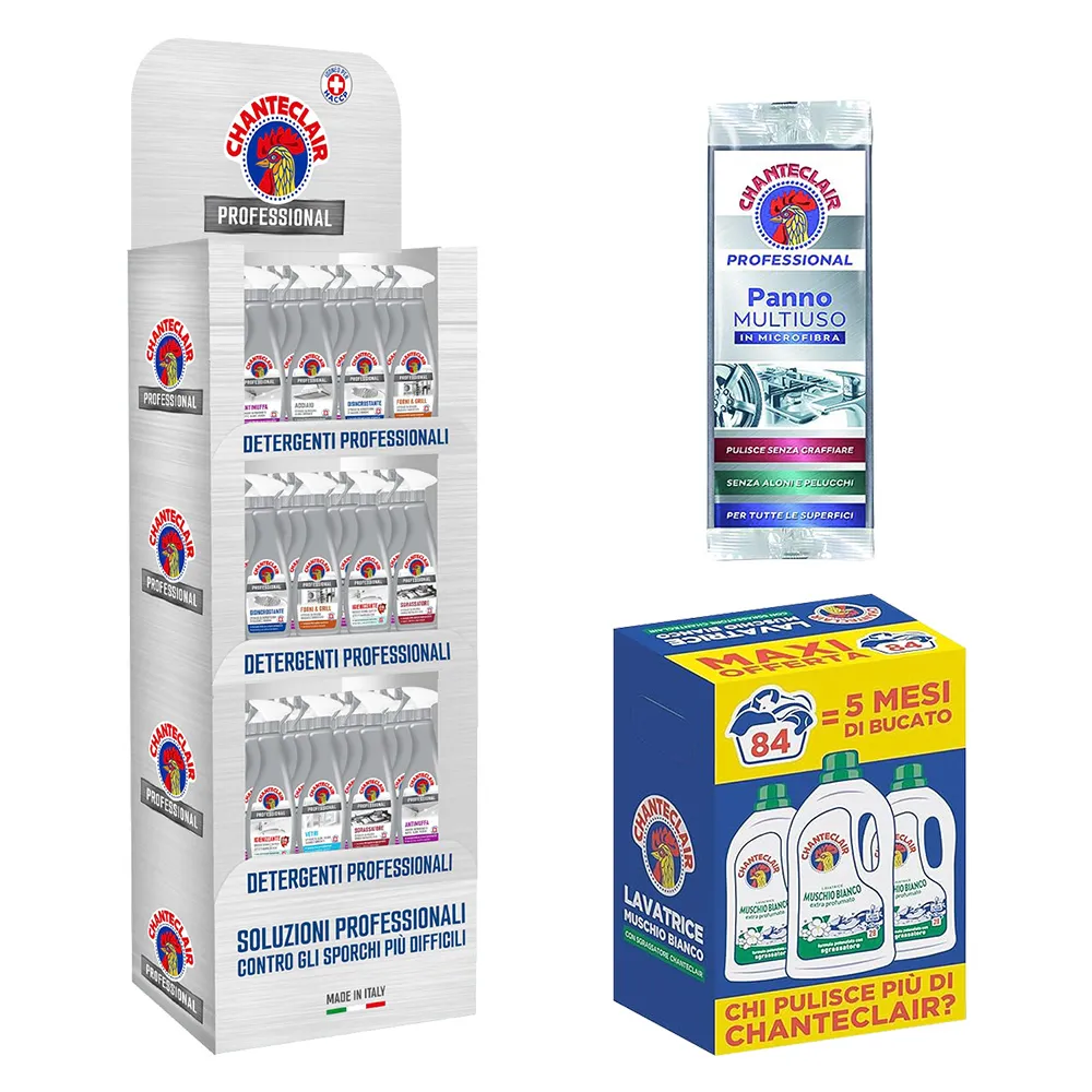 ESPOSITORE DETERGENTI 'CHANTECLAIR PROFESSIONAL' 48 pz da 700 ml cad. - con omaggi