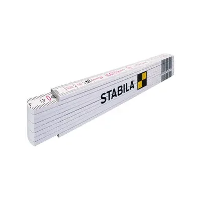 DOPPIO METRO STABILA 1407 10 ASTE LEGNO BIANCO (10,0 PZ)