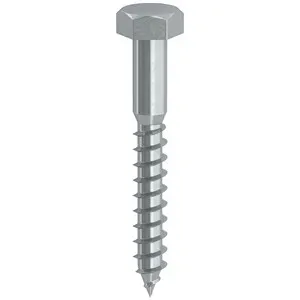 TIRAFONDO P/LEGNO TE  8X300MM ZINCATO UNI704 (50,0 PZ)