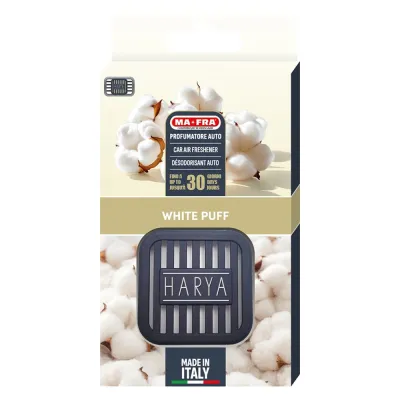 PROFUMATORE PER AUTO 'HARYA' 'White Puff' - profumo muschiato fruttato