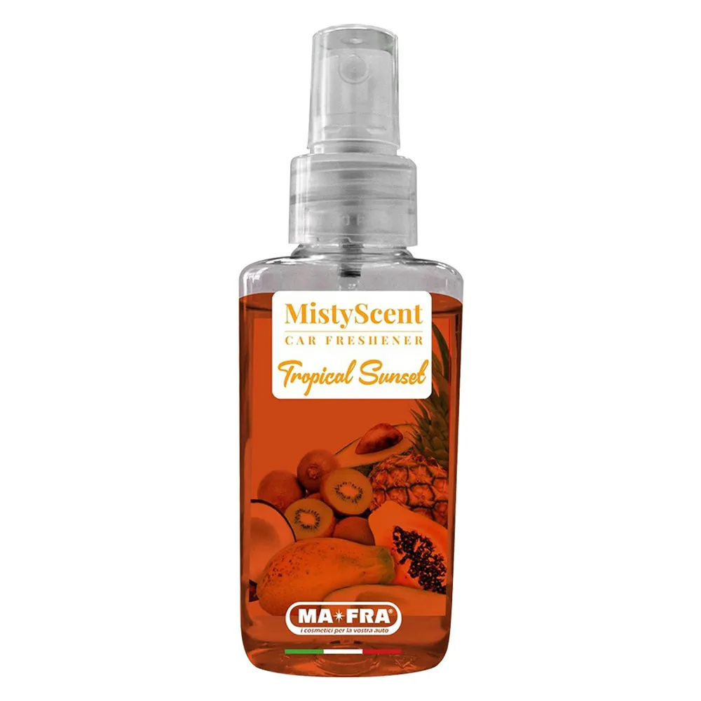 PROFUMATORE SPRAY PER AUTO 'MISTYSCENT' 'Tropical Sunset' - profumo fruttato esotico