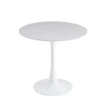 TAVOLO MIMOSA D  80 BIANCO/MARMO BIANCO