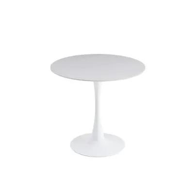 TAVOLO MIMOSA D  80 BIANCO/MARMO BIANCO