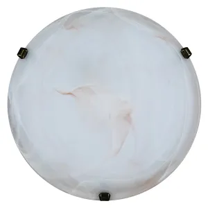 PLAFONIERA 'DUNA' Ø 40 cm - colore tabacco