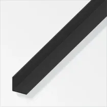 PROFILO PVC NERO H.200 CM ANGOLARE 10X10X1 MM (5,0 PZ)