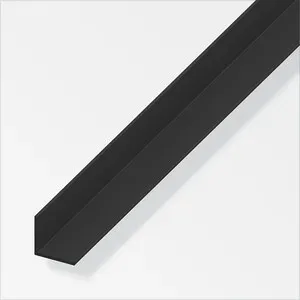 PROFILO PVC NERO H.200 CM ANGOLARE 10X10X1 MM (5,0 PZ)