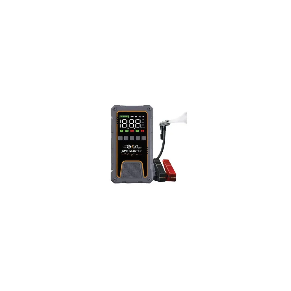 AVVIATORE DI EMERGENZA P/AUTO 12000MAH C/COMPRES.