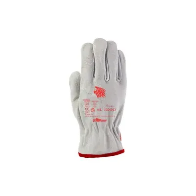 U-POWER GUANTI BRICK CROSTA BOVINO BIANCO  TG.  11 (12,0 PA)