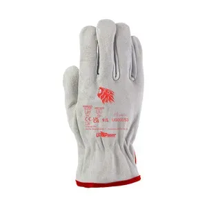 U-POWER GUANTI BRICK CROSTA BOVINO BIANCO  TG.  11 (12,0 PA)