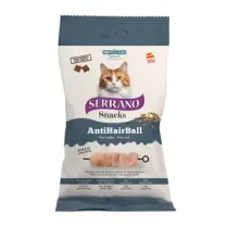 SERRANO SNACK GATTO 50G HAIRBALL POLLO (12,0 PZ)