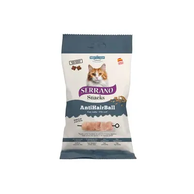 SERRANO SNACK GATTO 50G HAIRBALL POLLO (12,0 PZ)