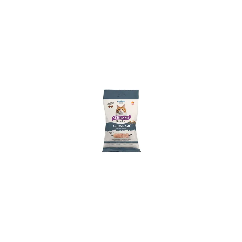 SERRANO SNACK GATTO 50G HAIRBALL POLLO (12,0 PZ)