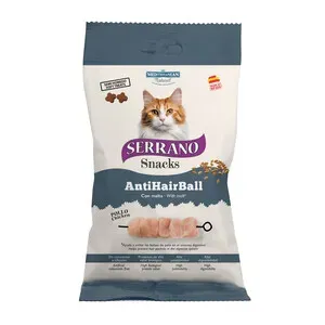 SERRANO SNACK GATTO 50G HAIRBALL POLLO (12,0 PZ)