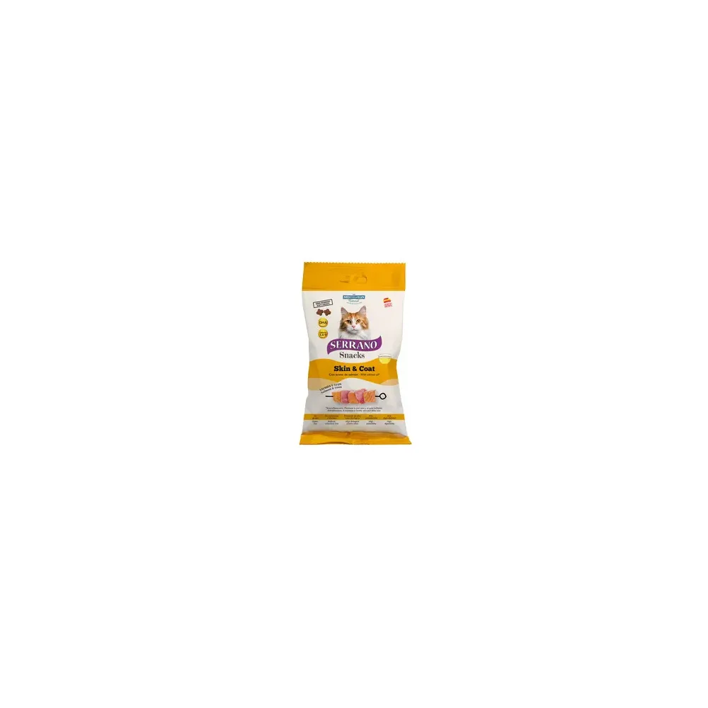 SERRANO SNACK GATTO 50G SKINCOAT SALM/TONNO (12,0 PZ)