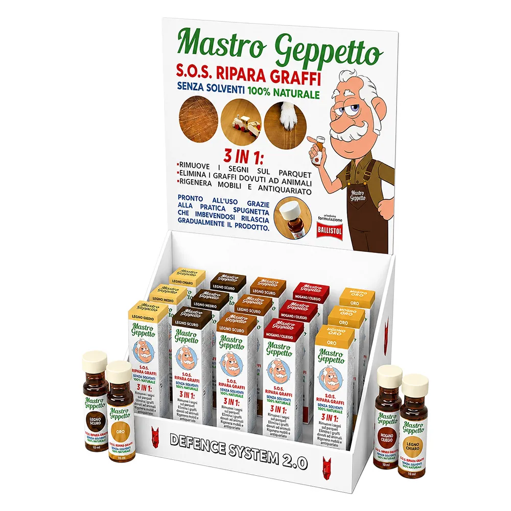 ESPOSITORE 'MASTRO GEPPETTO RIPARA GRAFFI' 15 pz