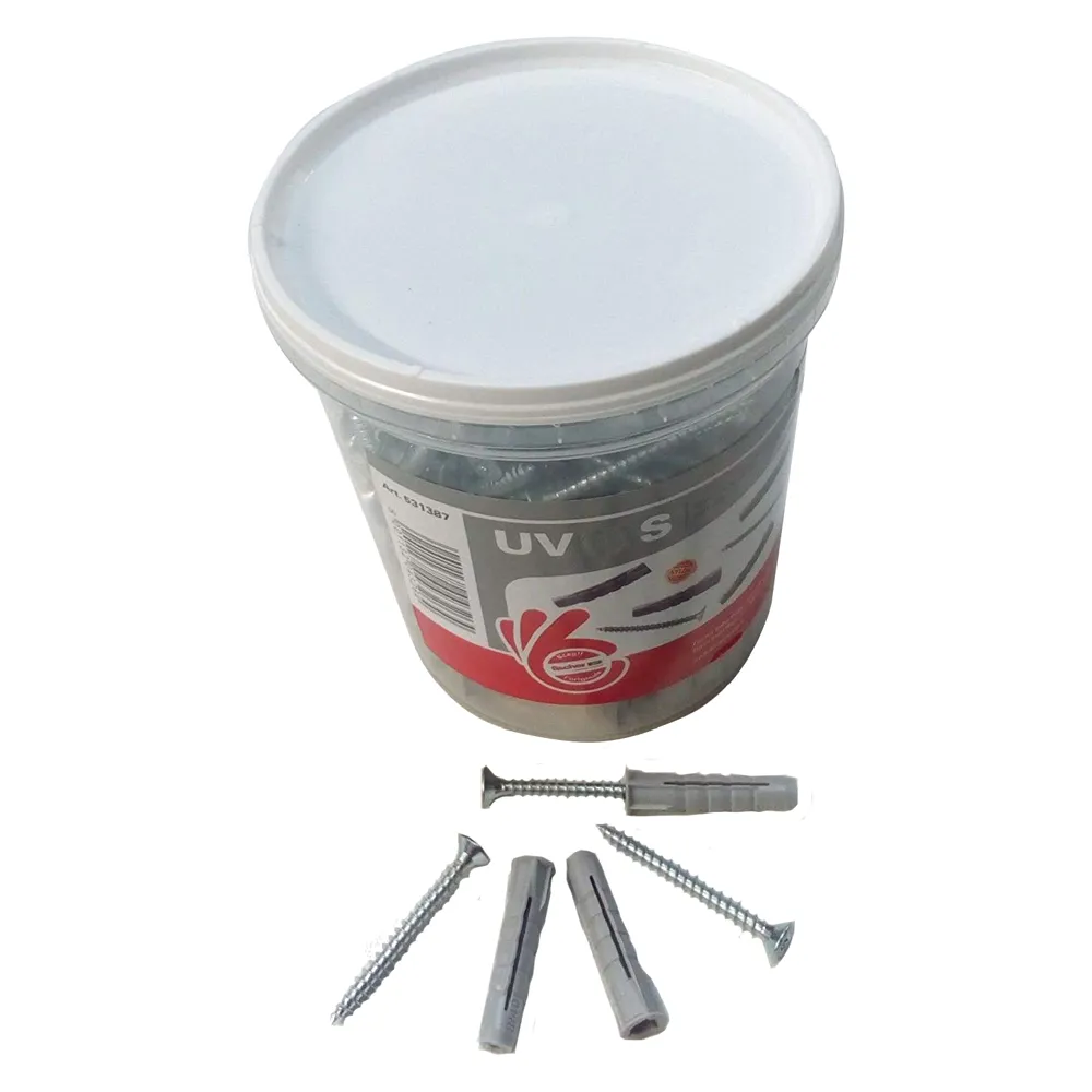 TASSELLO NYLON CON VITE 'UV' Ø 10 x 40 + vite 5 x 60mm (50 pz)